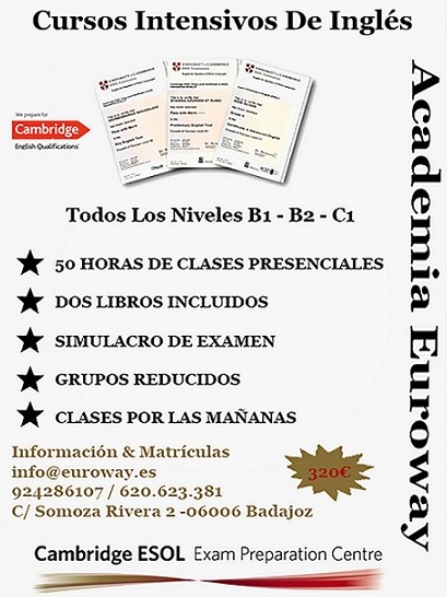 Cursos intensivos Cartel Cursos Intensivos